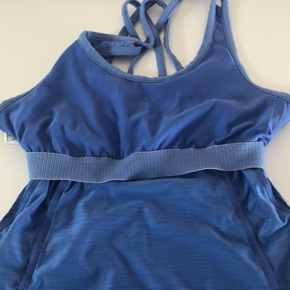 Adidas Blue Workout Top Small - Picture 9 of 10